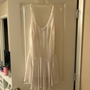 Dress women small white cream lace